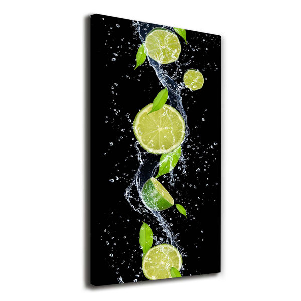 Ebern Designs Limetten Kunstdruck Auf Leinwand Wrapped Canvas